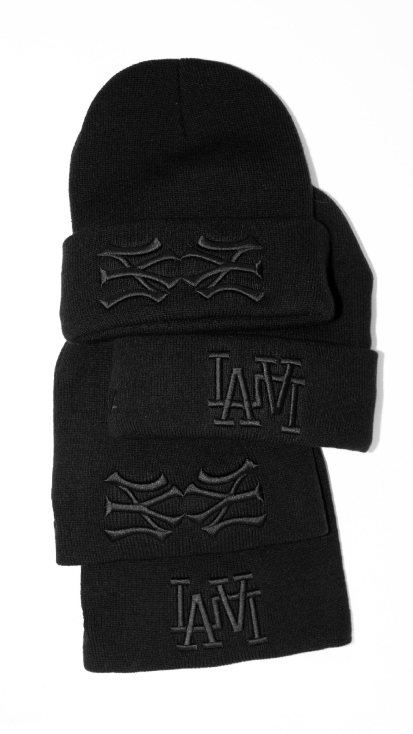 NY NY SKULL CAP (TRIPLE BLACK)