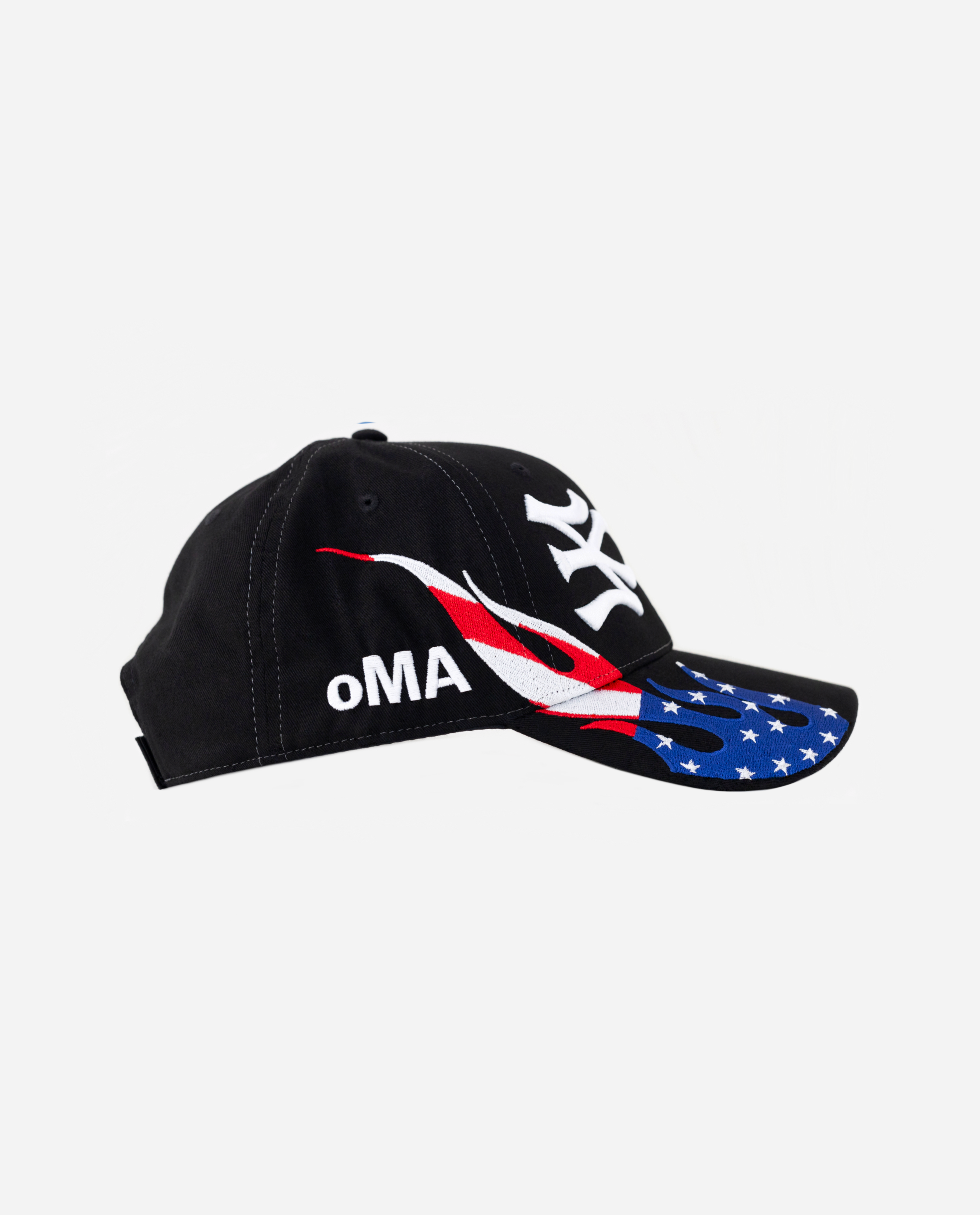 NY NY HAT (USA FLAME)