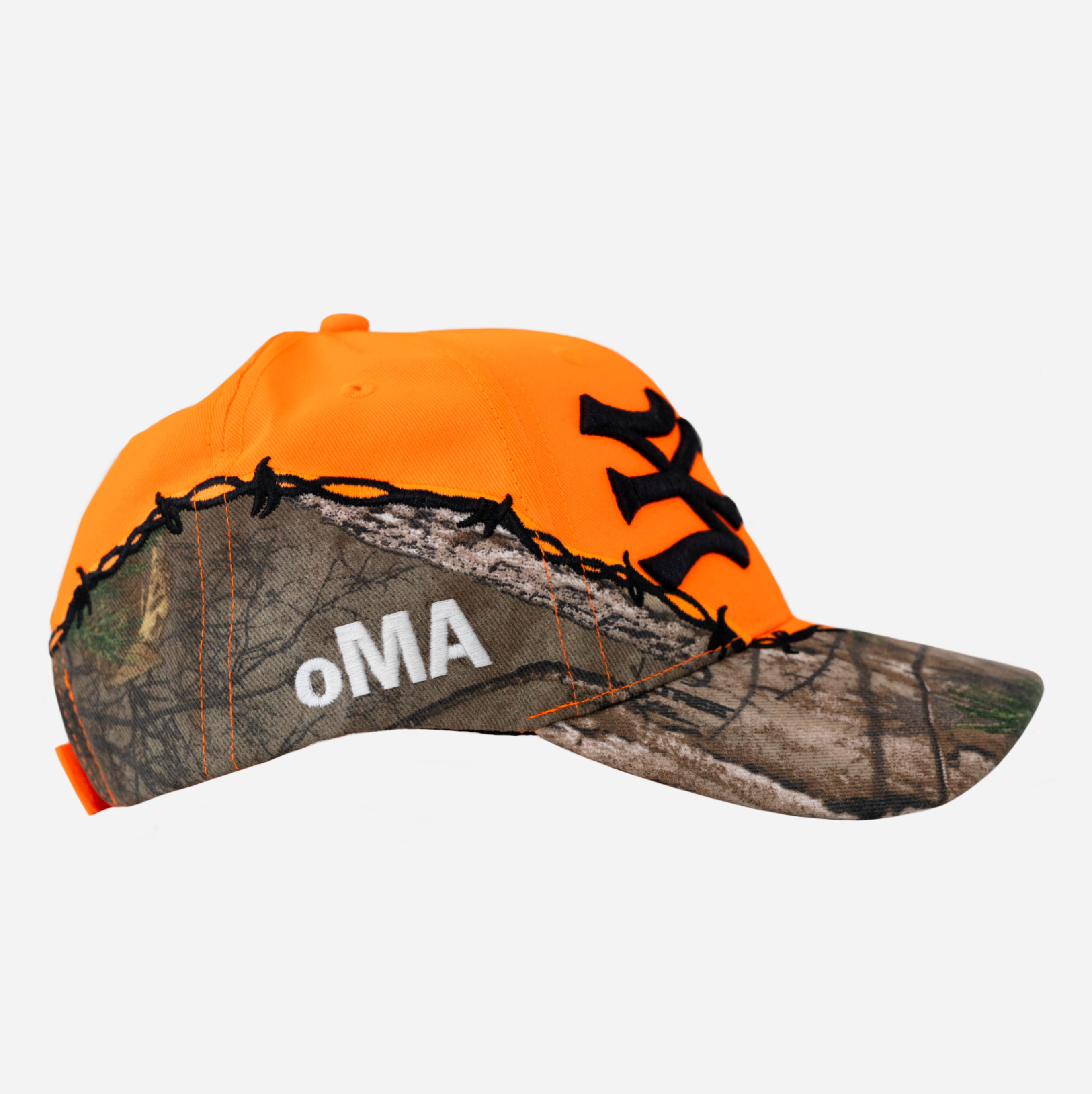 NY NY HAT (ORANGE METAL CAMO)