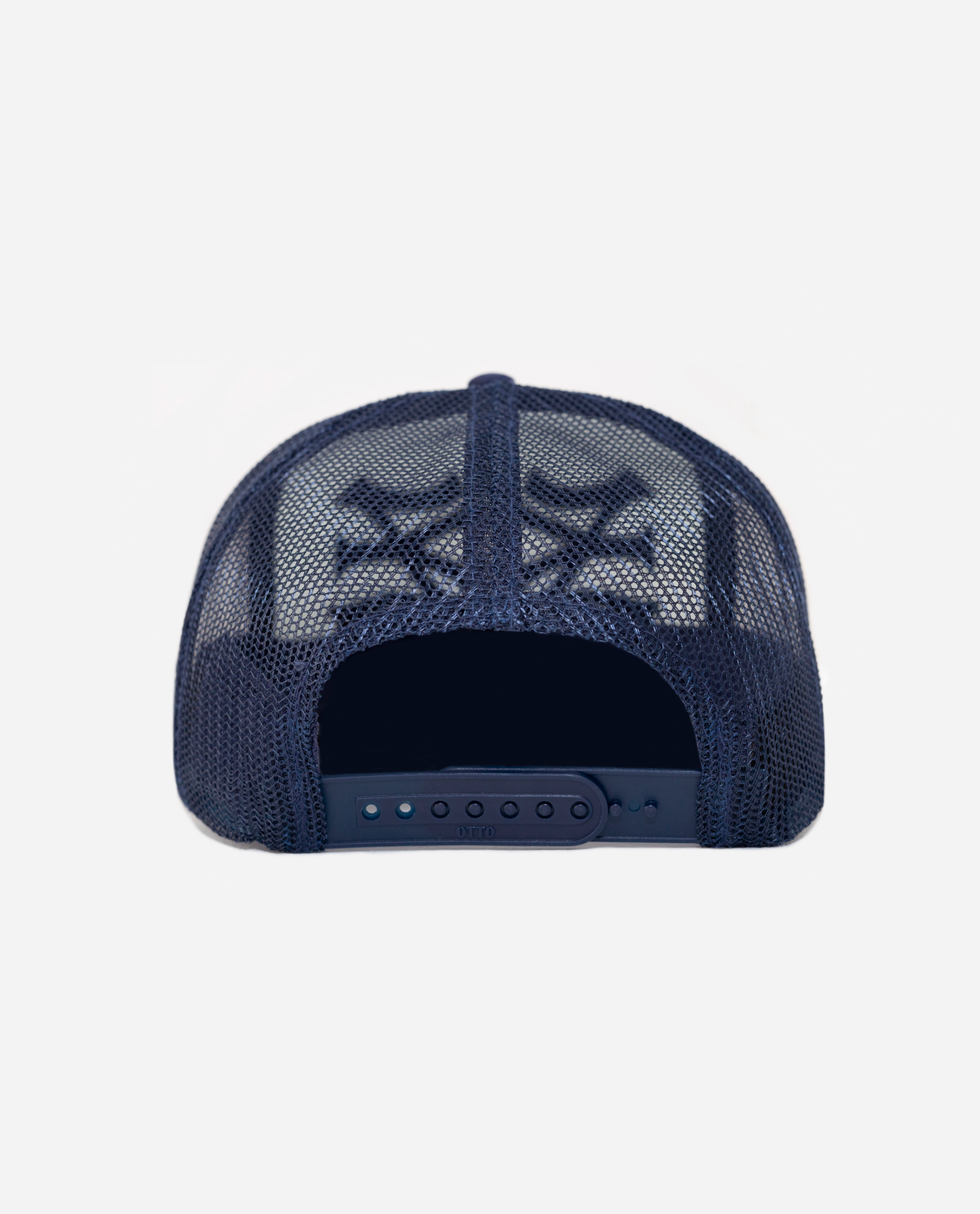 NY NY TRUCKER HAT (BLUE)