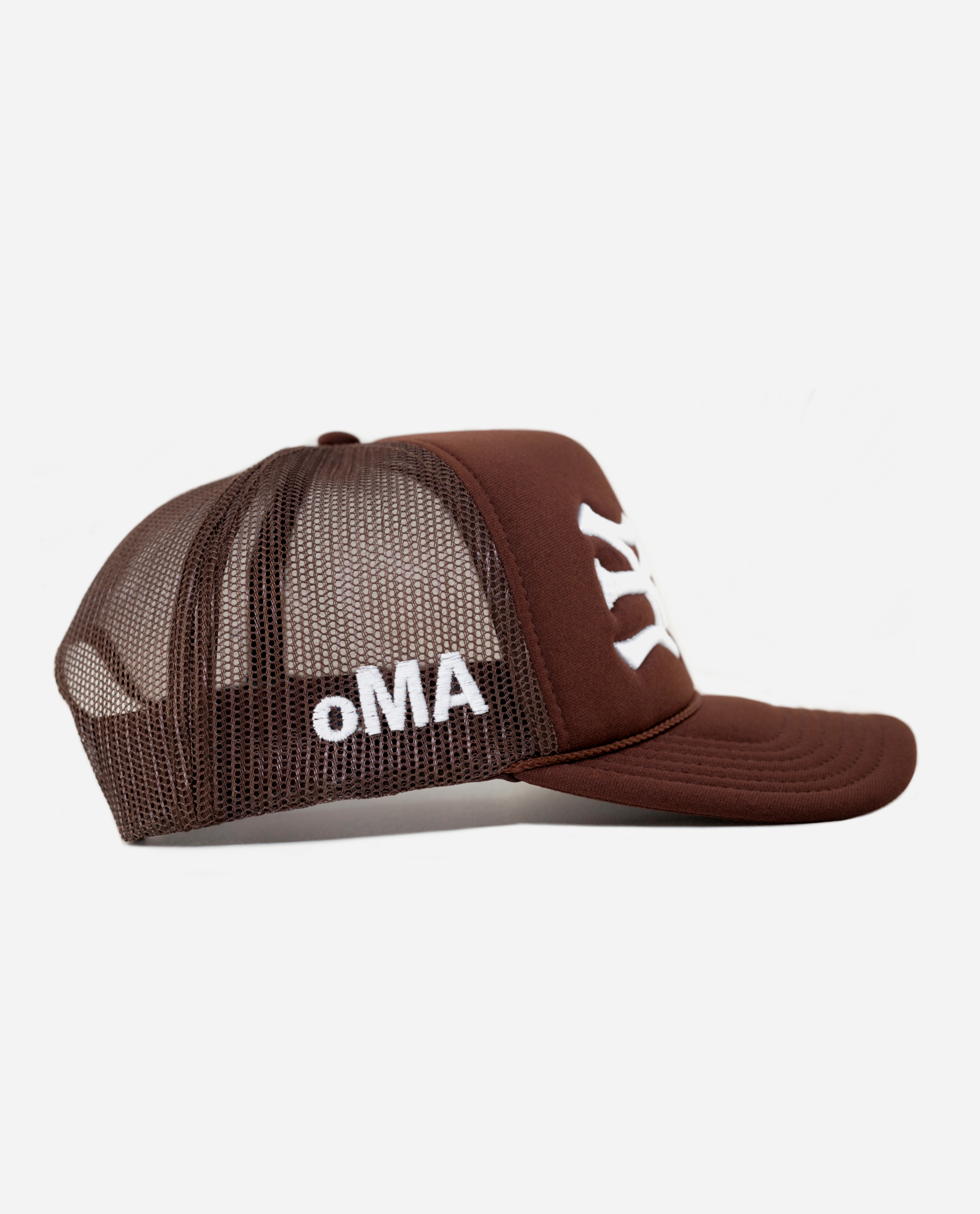 NY NY TRUCKER HAT (BROWN)