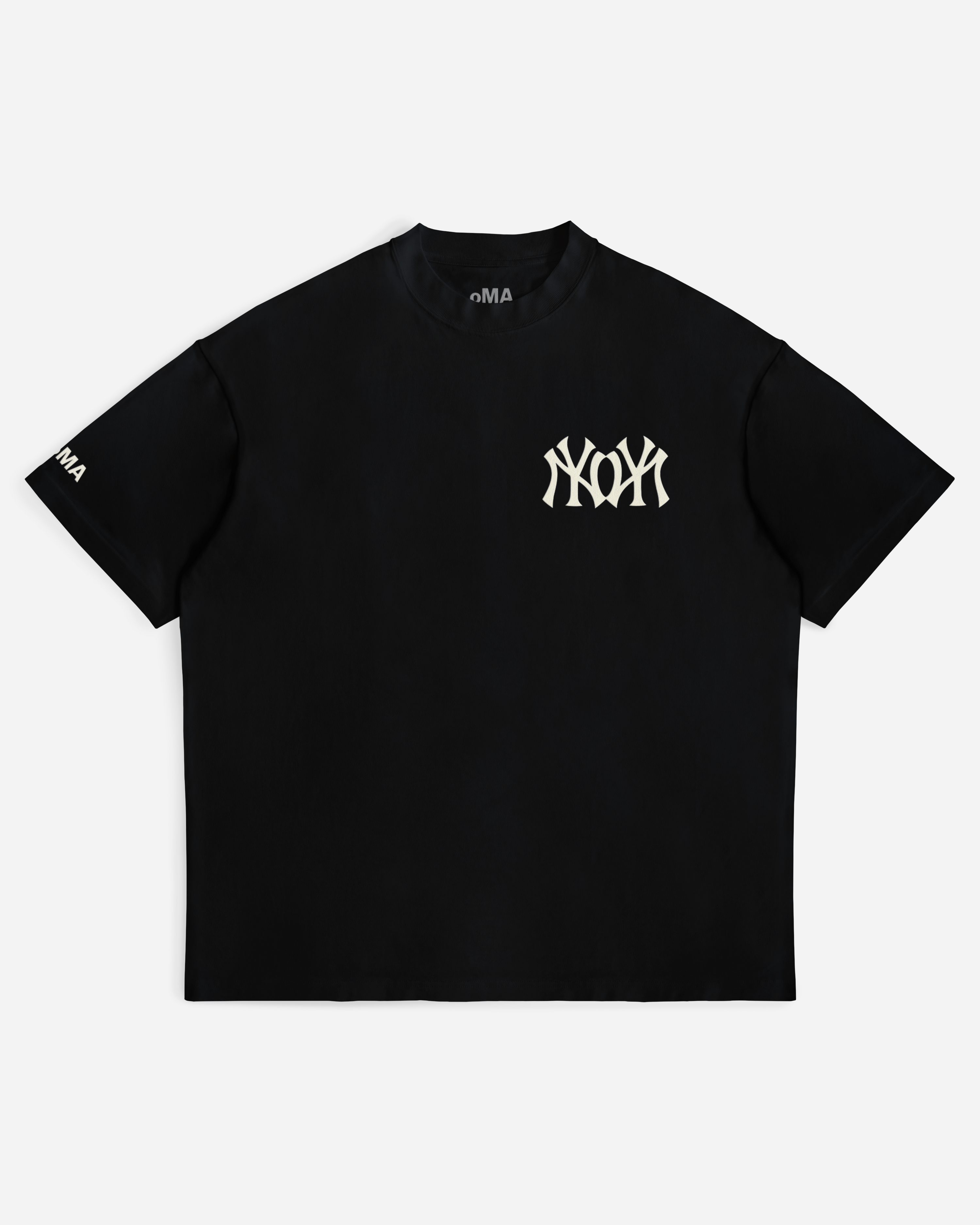 NY NY EMBROIDERED T-SHIRT (BLACK)